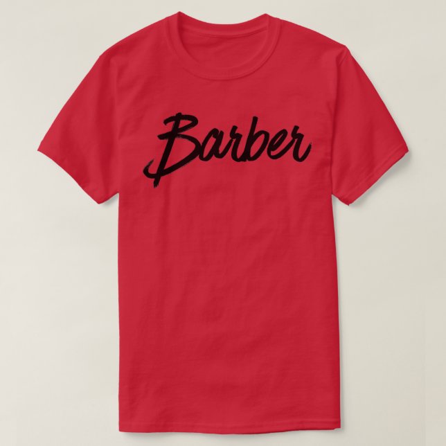 Barber Hipster-offertnota T Shirt (Design framsida)