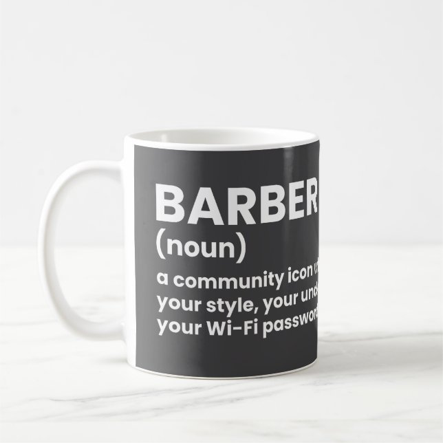 Barber Humor Definition Mugg (Vänster)