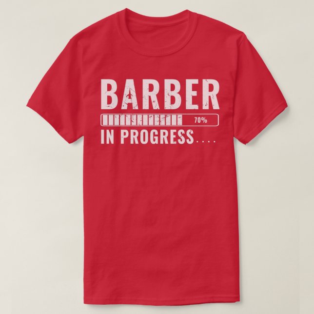 Barber in Training Future Programmer T Shirt (Design framsida)