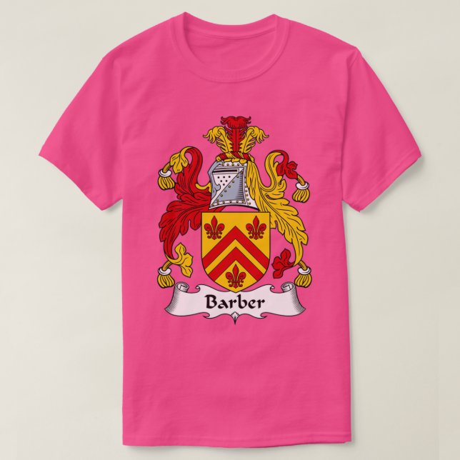 Barber Jackar Arm Family Crest Shirt T (Design framsida)