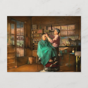 Barber - JH Parham Barber och Notary Public 1941 Vykort