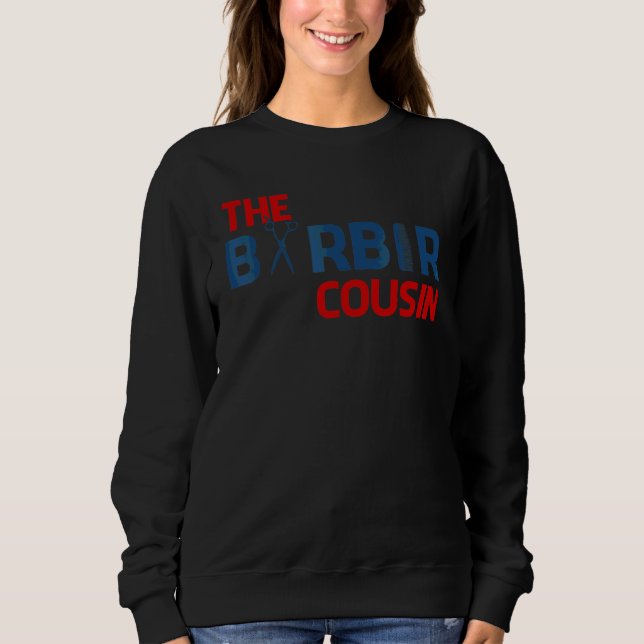 Barber Kusin Klippning Frisör Frisörska T Shirt (Framsida)
