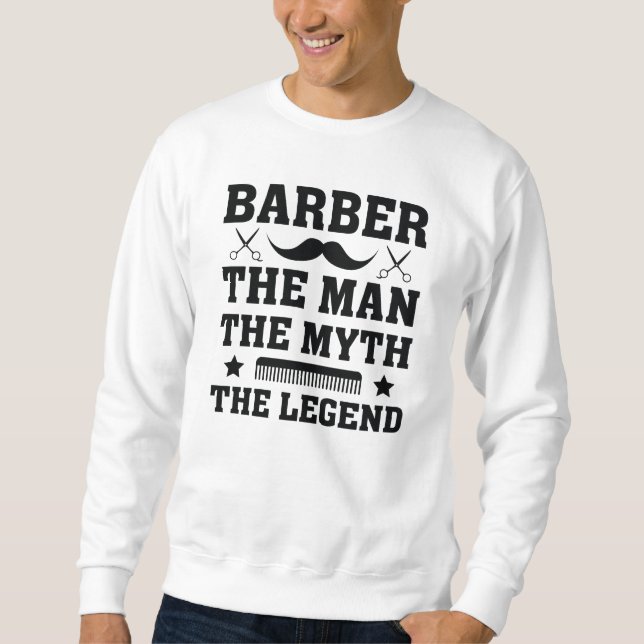 Barber Lång Ärmad Tröja (Framsida)