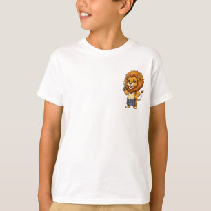 Barber Lejon Frisör Barn T Shirt