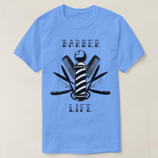 Barber Life 10 T Shirt (Design framsida)