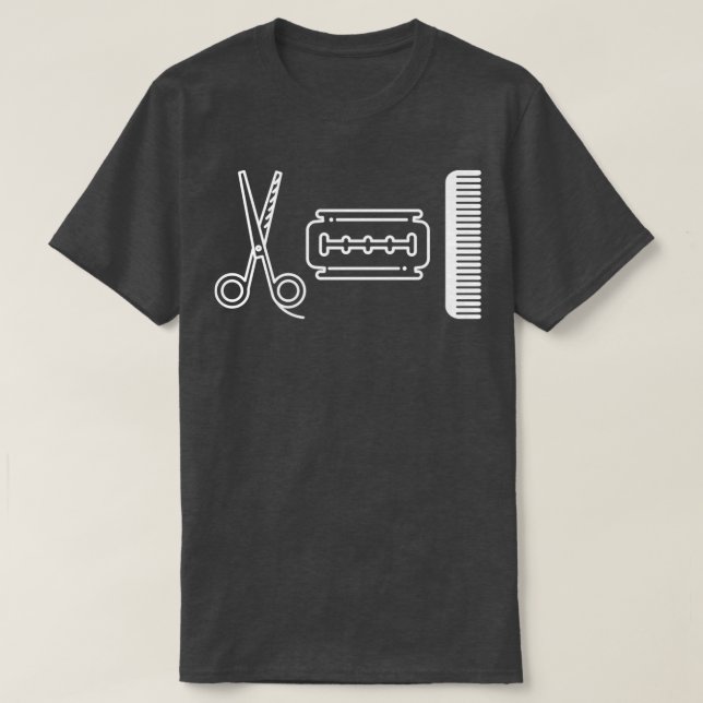 BARBER LIFE 4 T SHIRT (Design framsida)
