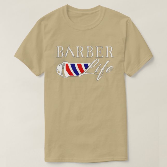 Barber Life 6 T Shirt (Design framsida)
