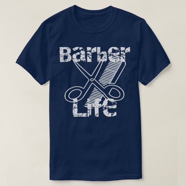 Barber Life Barber School Gift T Shirt (Design framsida)