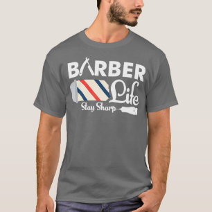Barber Life Stanna Vass vid Barber Pole Pun T Shirt