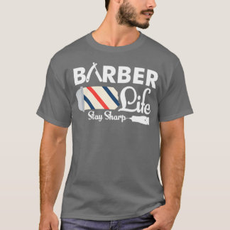 Barber Life Stanna Vass vid Barber Pole Pun T Shirt
