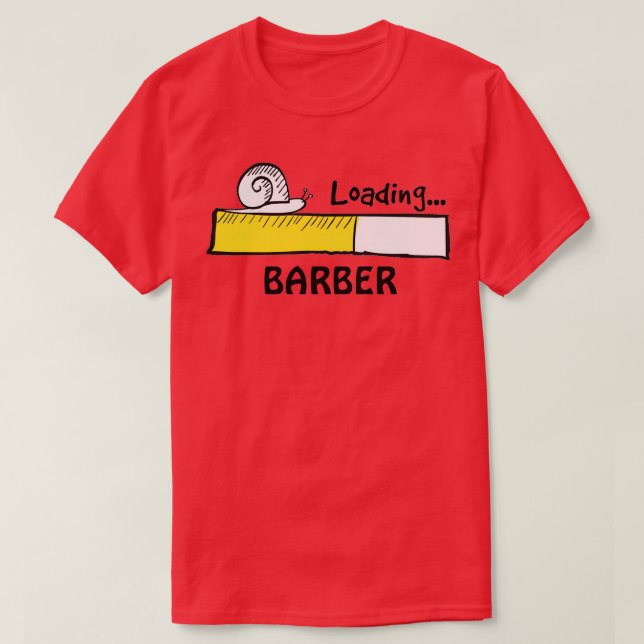 Barber Loading Classic TShirt T Shirt (Design framsida)