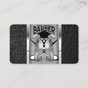 Barber-logotyp/skalle-affärskort Visitkort