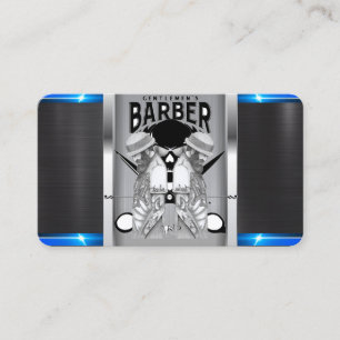 Barber-logotyp/skalle-affärskort Visitkort