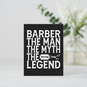 Barber Mannen 2024 Meddelande Vykort