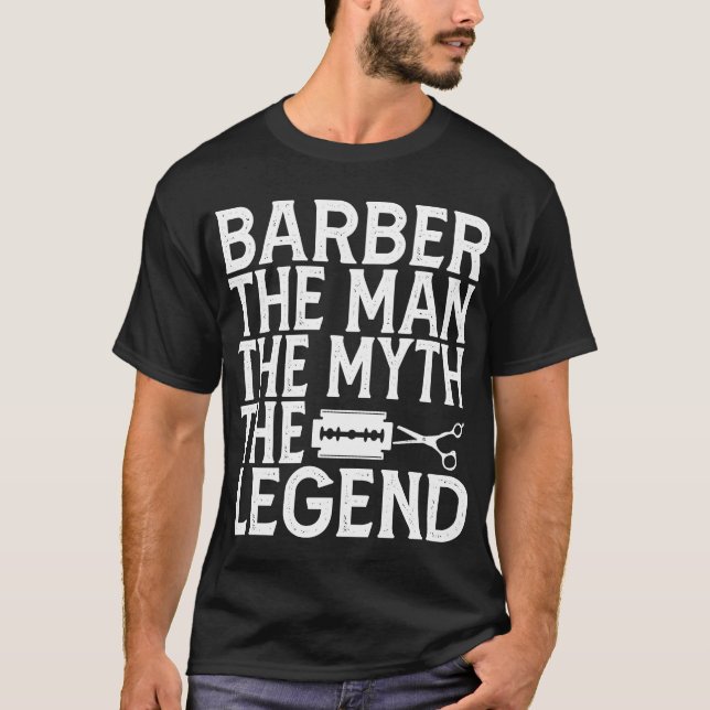 Barber Mannen 2024 T Shirt (Framsida)