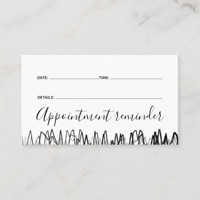 Barber Master Shop-påminnelsekort för nästa besök Visitkort (Framsida)