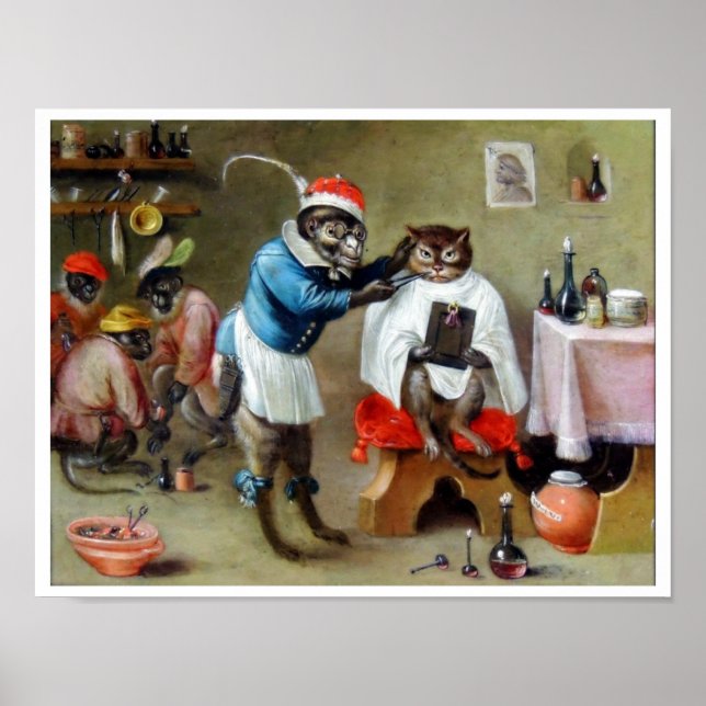 Barber Monkey Poster (Framsidan)