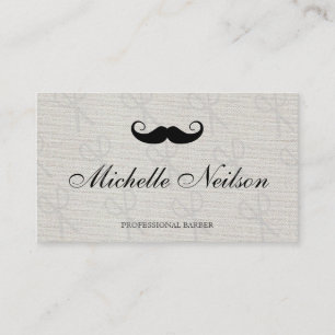 Barber Mustache Icon Visitkort