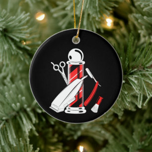 Barber Ornament Barber Pole jul Ornament