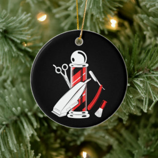 Barber Ornament Barber Pole jul Ornament