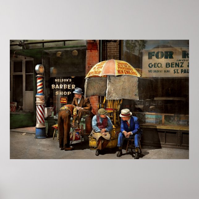 Barber - På Nelsons Barber Shop 1937 Poster (Framsidan)