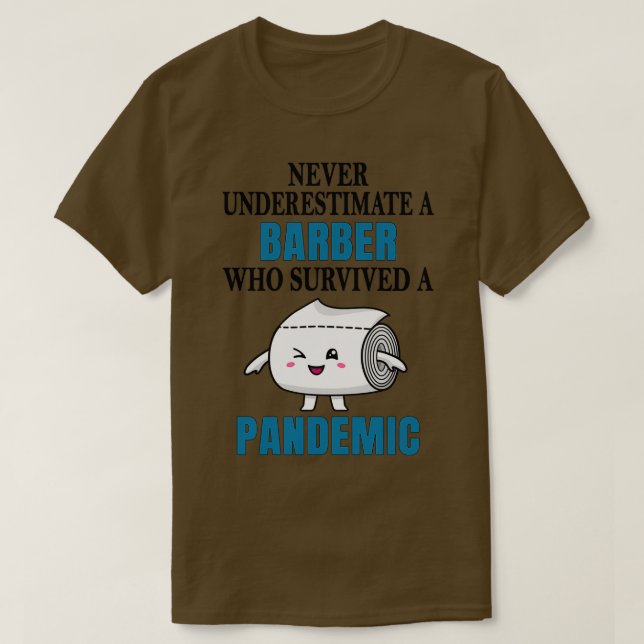 Barber Pandemic T Shirt (Design framsida)