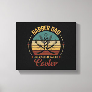 Barber Pappa Canvastryck
