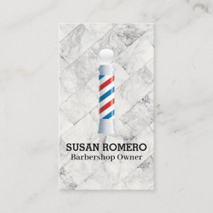 Barber Pole Candy Stripe Tidsbeställning Kort