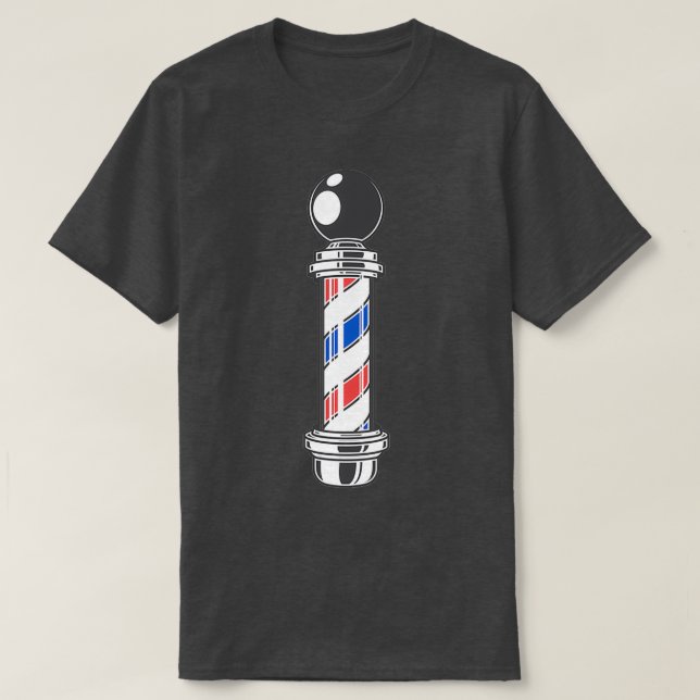 Barber pole Classic TShirt T Shirt (Design framsida)