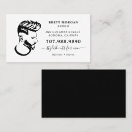 Barber Professionell Hair Stylist Visitkort