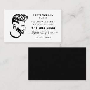Barber Professionell Hair Stylist Visitkort