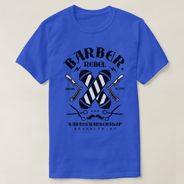 Barber Rebel II T Shirt (Design framsida)