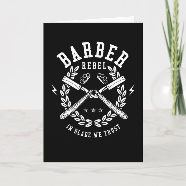 Barber Rebel Kort (Framsida)
