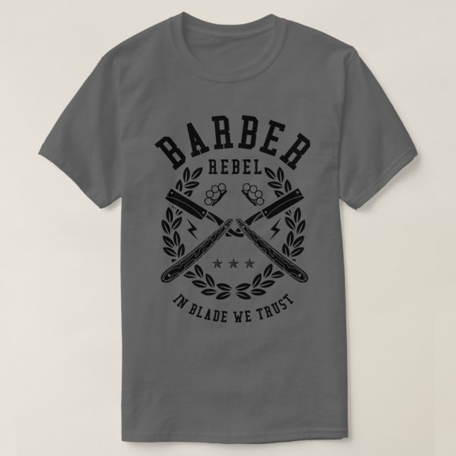 Barber Rebel T Shirt (Design framsida)