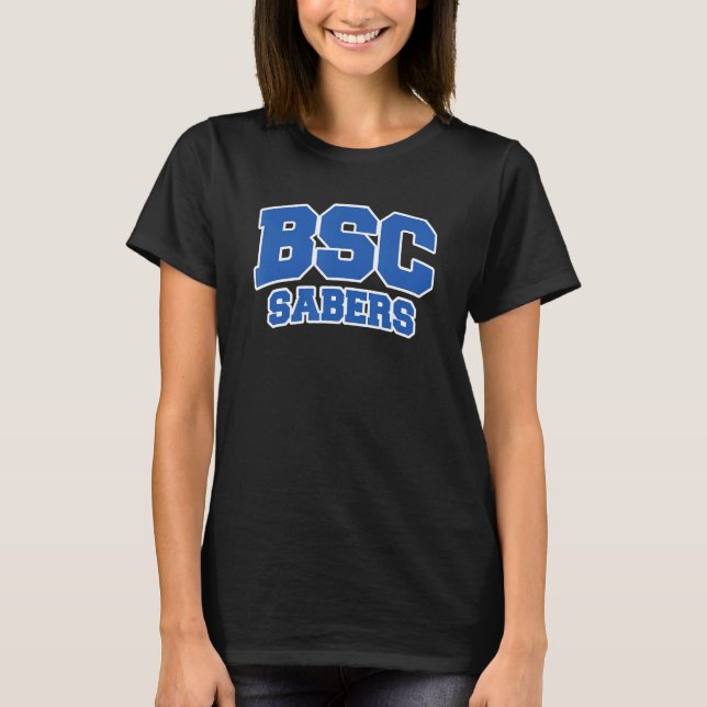 Barber-Scotia College Sabers 01 T Shirt (Framsida)
