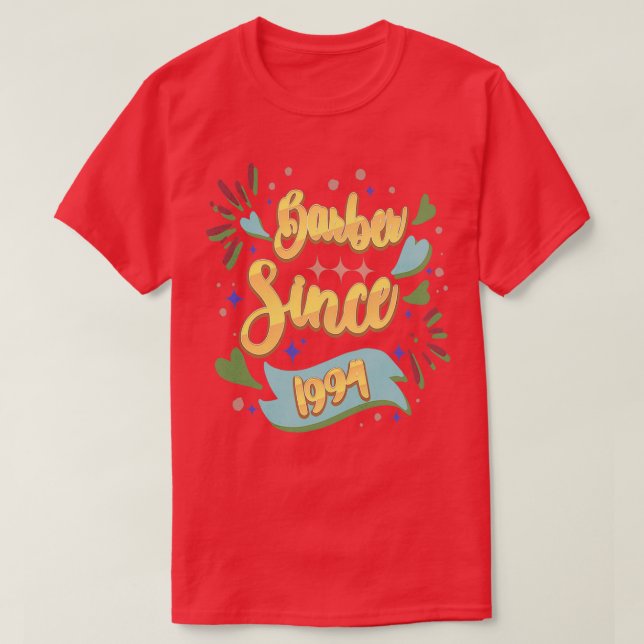 Barber sedan 1994 t shirt (Design framsida)