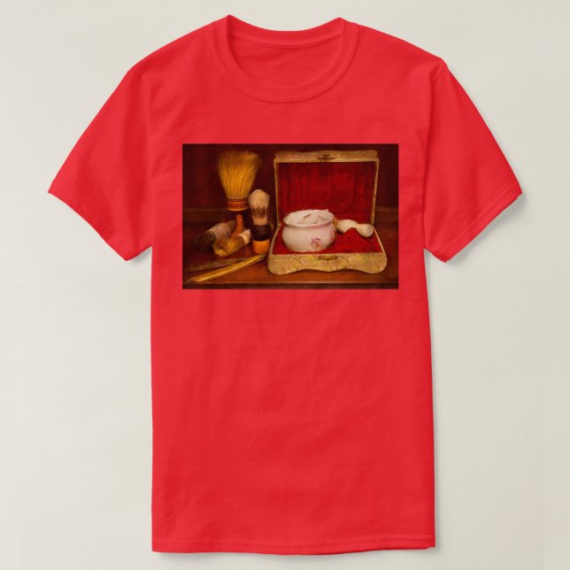 Barber Shaving Froth mig upp Scotty T Shirt (Design framsida)