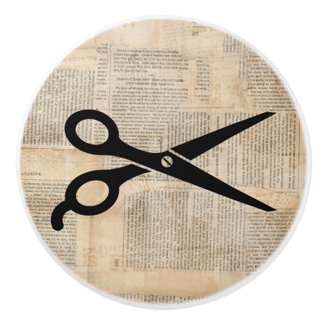 Barber Sheets Vintage Text Stil Art Knopp (Framsidan)