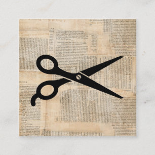 Barber Sheets Vintage Text Stil Art Tilläggskort