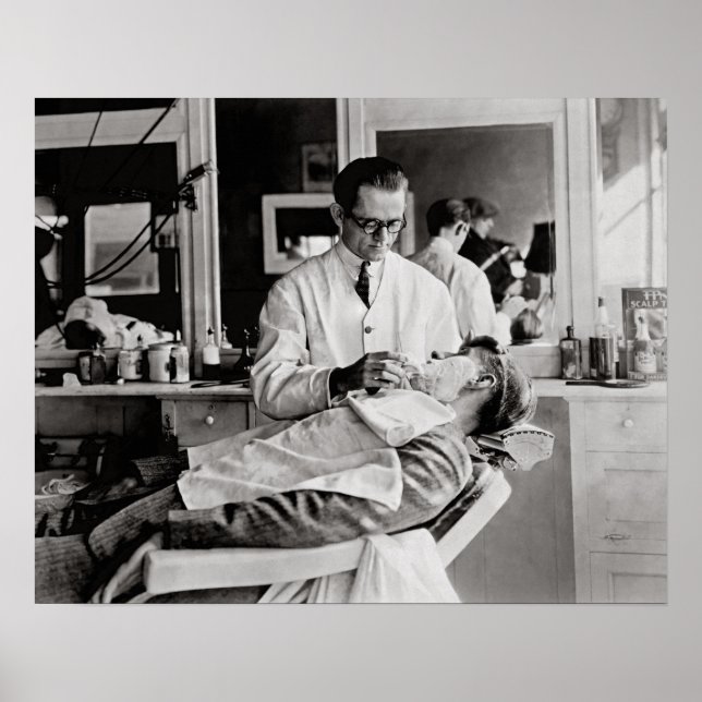 Barber Shop, 1923. Vintage Photo Poster (Framsidan)