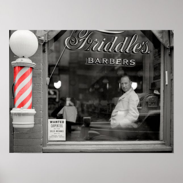 BARBER SHOP 1941 POSTER (Framsidan)