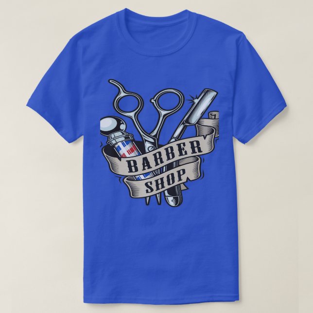 Barber Shop 77 T Shirt (Design framsida)