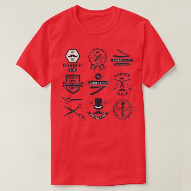 Barber Shop Arts T Shirt (Design framsida)
