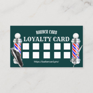 Barber Shop Barbershop Bevacker Loyalty Lojalitetskort
