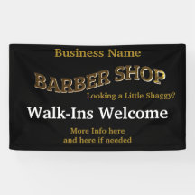 Barber Shop Black Guld - öppna om Amerikanskandere