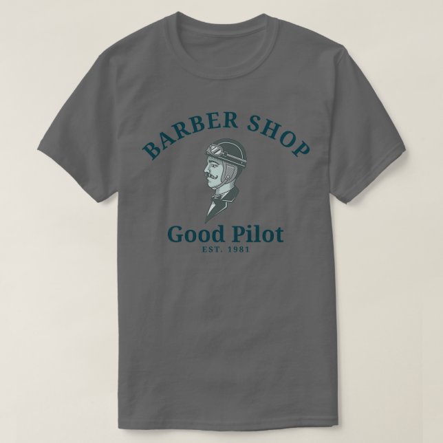 Barber Shop Bra Pilot T Shirt (Design framsida)