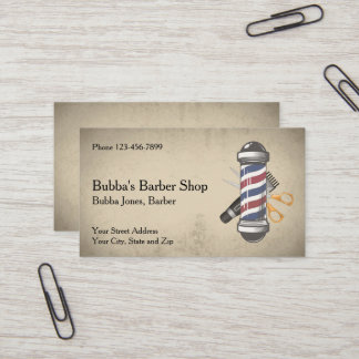 Barber Shop Business Card Visitkort
