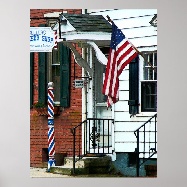 Barber Shop Entrance Poster (Framsidan)