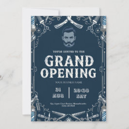 Barber Shop Grand Open Investigation Julkort