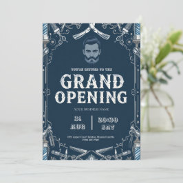 Barber Shop Grand Open Investigation Julkort